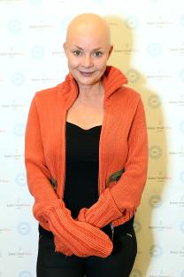Gail Porter at the Baker Street Boys exhibition.