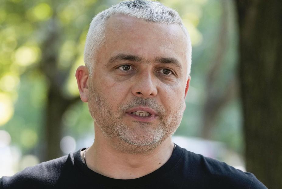 Oleh Kiper, governor of the Ukrainian region of Odesa, gives an interview in Odesa on Aug. 16, 2023. (Photo by Kyodo News via Getty Images)
