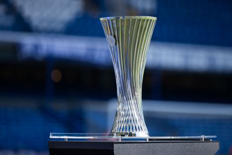 UEFA Conference League trophy.