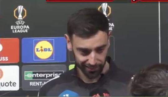 Bruno Fernandes in a post-game interview.