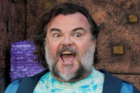 Jack Black at the premiere of a film.