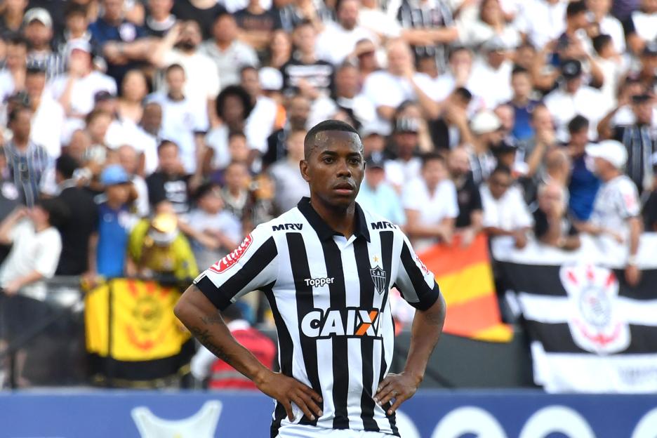 Robinho, former soccer player, at a stadium.