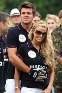 Katie Price and Leandro Penna at a polo match.