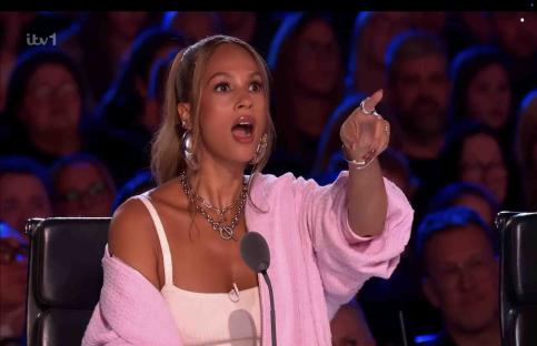 Alesha Dixon judging on Britain's Got Talent.