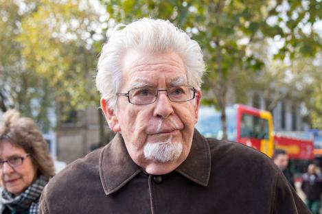 Rolf Harris arriving at the Royal Courts of Justice.
