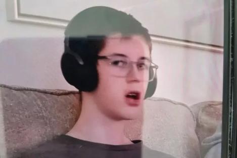 Screenshot of a missing teenager.