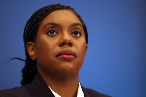 Headshot of Kemi Badenoch, leader of the British Conservative Party.