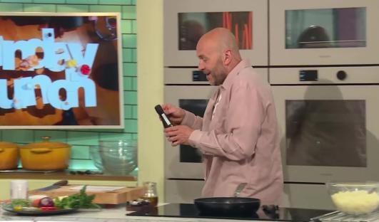 Danny Dyer on a cooking show.