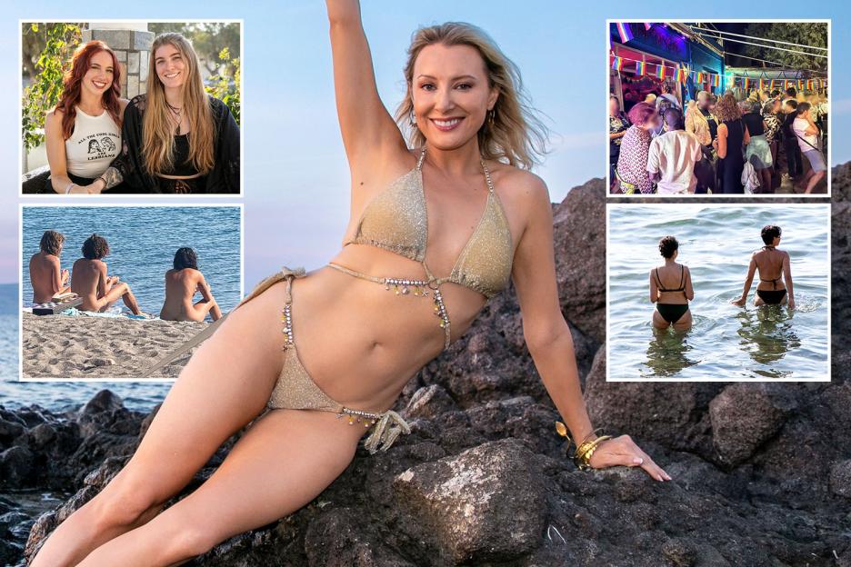 On ‘lesbian island’ clothes are banned, sex is everywhere and women try a VERY racy rite of passage