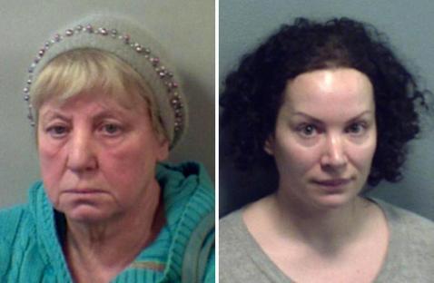 Mugshots of Shirley and Lynette Banfield, convicted of murder.