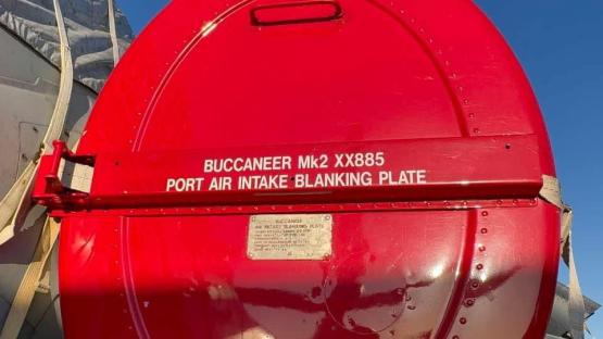 Red Buccaneer Mk2 XX885 port air intake blanking plate.