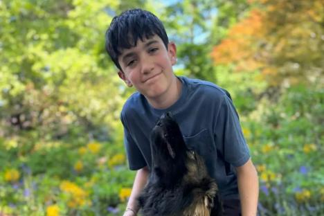Huge telly star shares snap of rarely seen son – can you tell who his dad is?