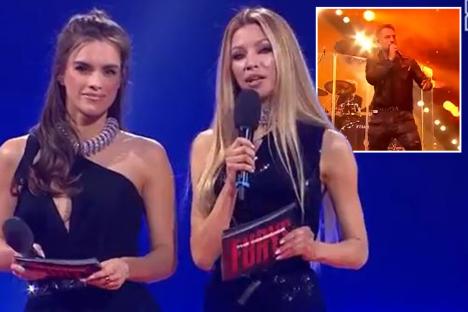 Presenters steal the show at Tommy Fury vs Kenan Hanjalic as fans baffled by random ‘pop star musical interludes’
