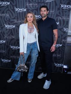 Georgia Harrison and Jack Stacey at the Black Tap UK launch party.