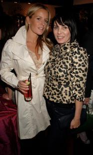 Davinia Taylor and Sadie Frost at a shop opening.