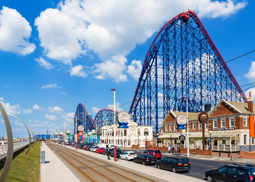 The Big One roller coaster at Blackpool Pleasure Beach.