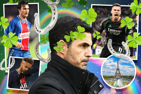 Four lucky omens that give Arsenal hope of incredible Champions League comeback win against PSG