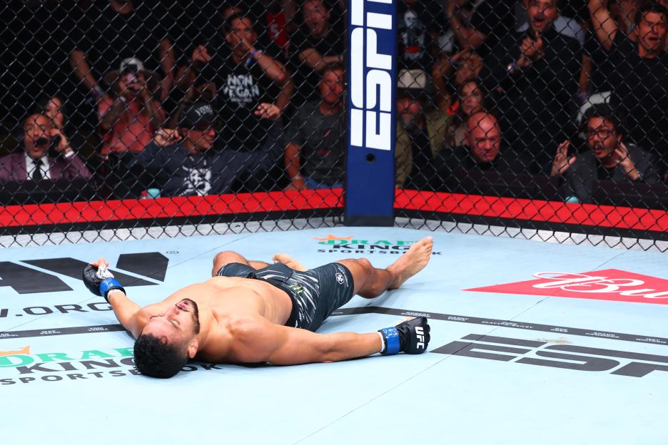 Aaron Pico knocked out in a UFC fight.