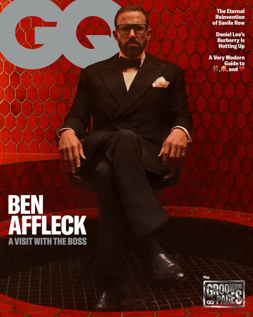 GQ magazine cover featuring Ben Affleck.