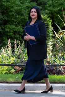 Shabana Mahmood, Secretary of State for Justice, arriving at Downing Street.