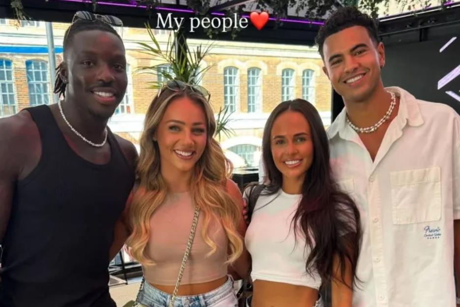 Love Island’s Dejon puts on brave face as he reunites with co-stars after step-sister slams him as a ‘narcissist’