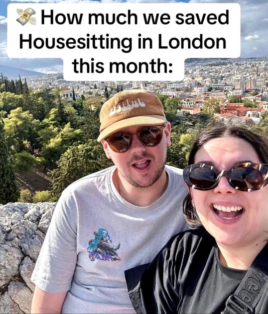 Couple in London saved £2,200 on rent through housesitting.
