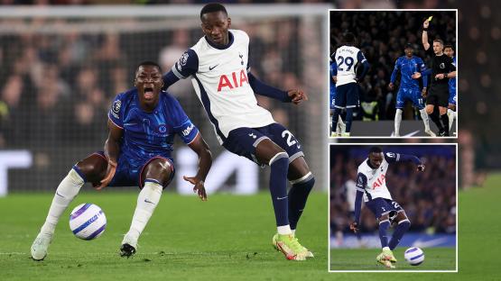Sarr in mad 8 minutes as Spurs fans boo his sub before he scores vs Chelsea… but ends up with no goal and yellow card