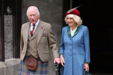 Charles and Camilla spotted for first time since returning to UK as pair mark 20th wedding anniversary at church service
