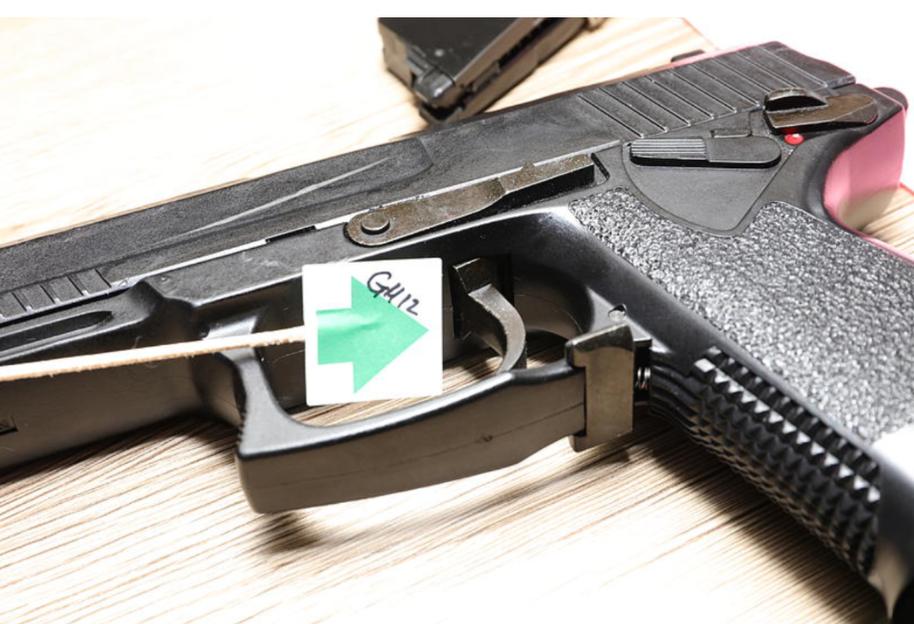 Black balaclava used in the attack.