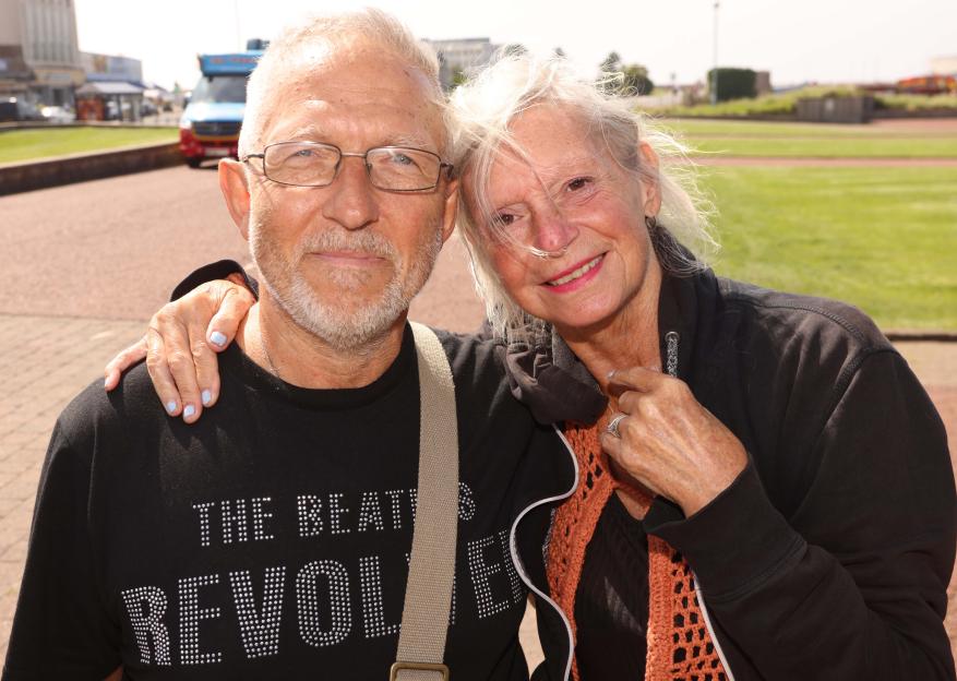 Portrait of an older couple.