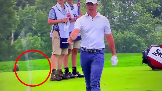 Eagle-eyed fans spot Rory McIlroy’s ‘unrepeatable’ magic trick in furious fit of rage at US Open