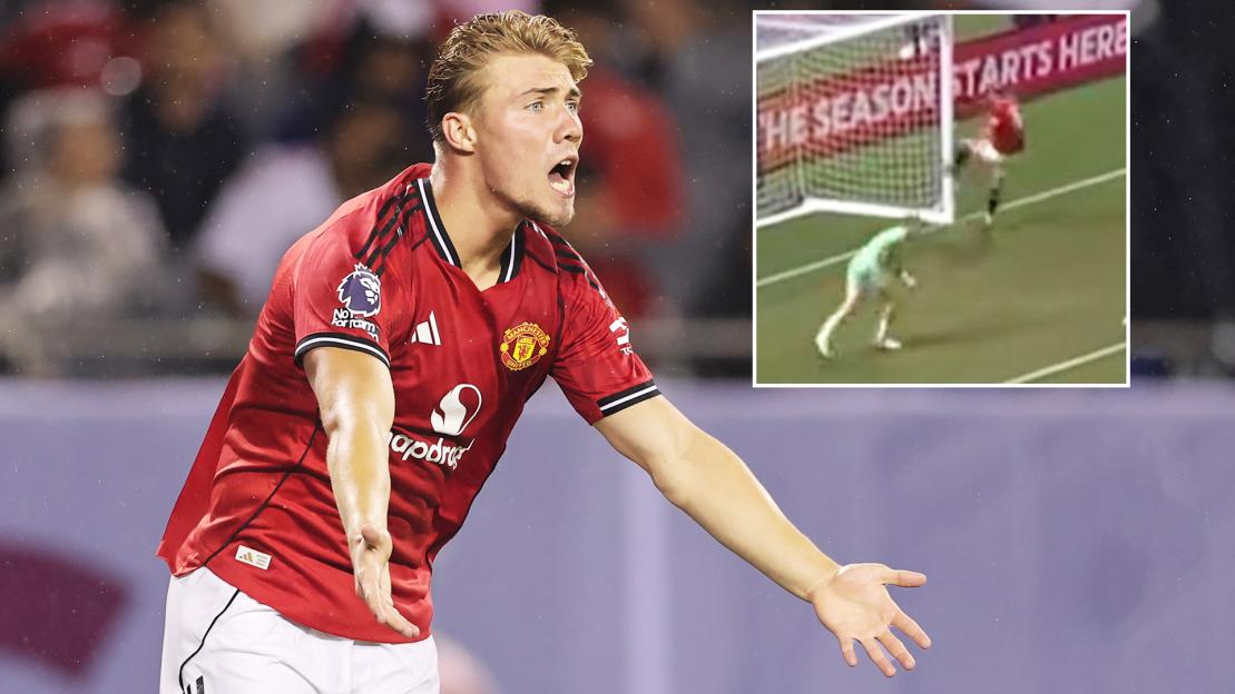 ‘Hojlund and the goalpost, name a better duo’ – Man Utd fans stunned at how striker reacted to Dorgu ignoring him
