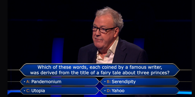 Who Wants To Be A Millionaire? contestant facing a million-pound question.