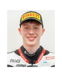 Portrait of Owen Jenner, a motorcycle racer.