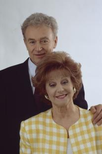 William Russell and Barbara Knox in a 1992 Coronation Street publicity photo.