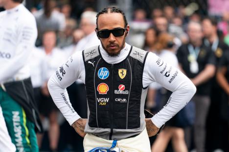 Lewis Hamilton at the Formula One Miami Grand Prix.