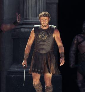 Paul Mescal as a gladiator in Gladiator II.
