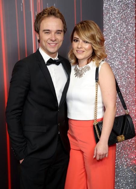 Jack P. Shepherd and Lauren Shippey at the British Soap Awards.