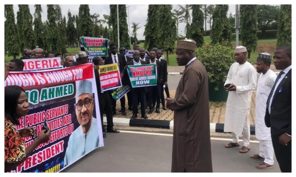 NMDPRA: Protesters submit petition at House of Representatives