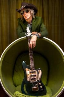 Mike Scott of The Waterboys with his guitar.