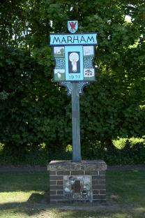 Marham village sign.