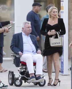 Eamonn Holmes and his girlfriend Katie Alexander on a cruise ship holiday in Ibiza.