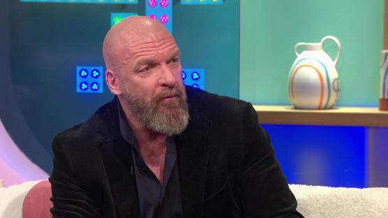 Triple H on a talk show.