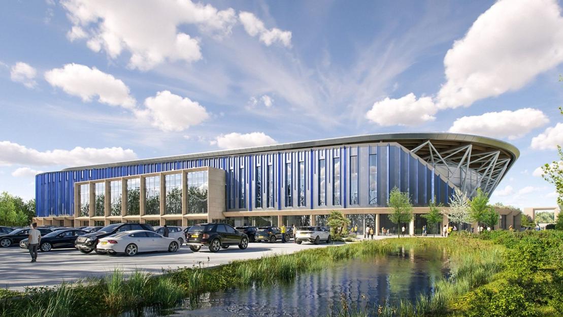 Rendering of Oxford United's new stadium.
