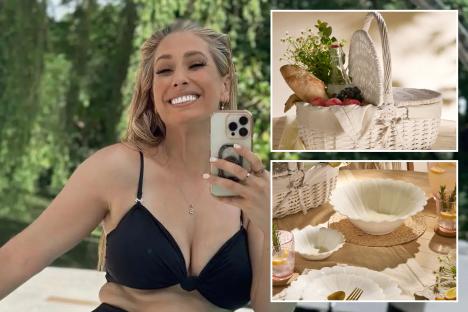Stacey Solomon launches new summer Asda range with a giant rainbow sprinkler & £14 canopy pool that’s perfect for summer