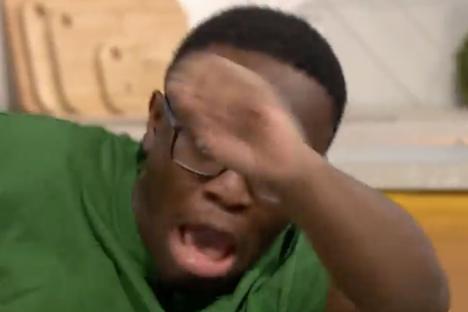 Watch the moment BGT’s KSI gets his own back on brother Deji live on ITV – as YouTuber falls to the floor in shock