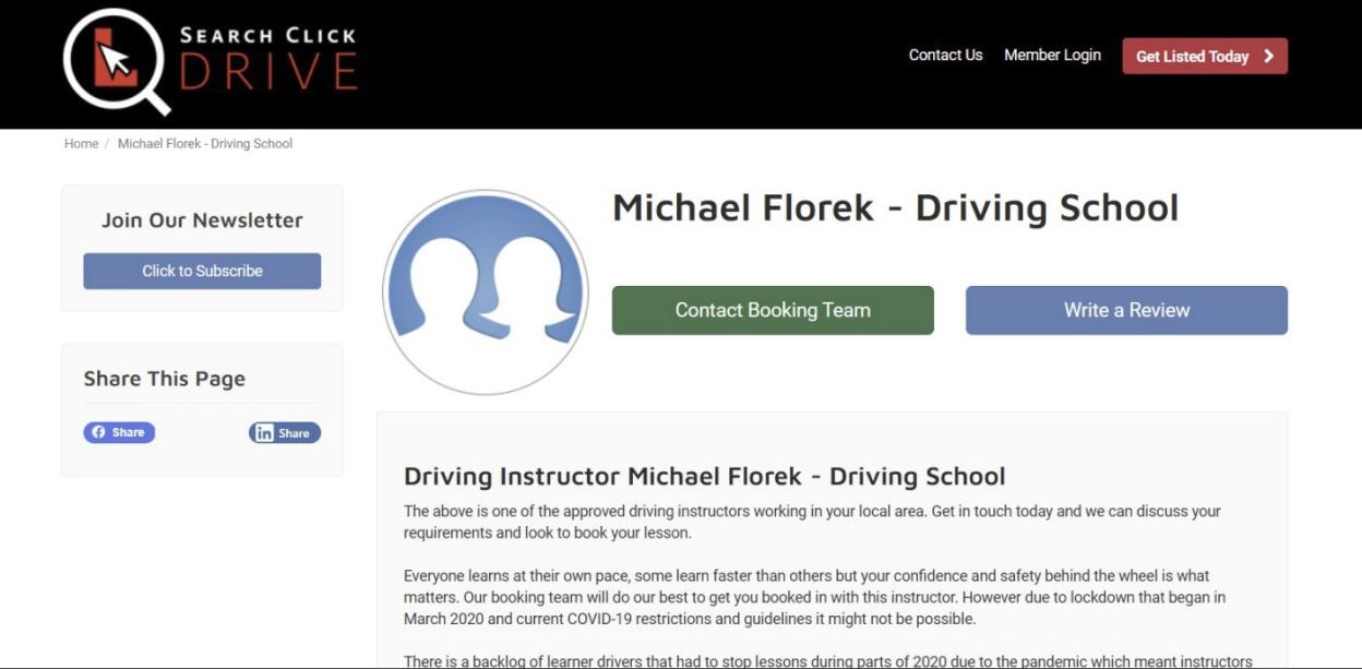 _Online_ad_of_driving_instructor,_Michael_Florek,_64.
Credit - True Life Stories, Morgane Chapman, 25, from Stroud and Phoebe Chapman, 24, are fighting for change for better protection of young women taking driving lessons after both were abused by instructor Michael Florek, 64.