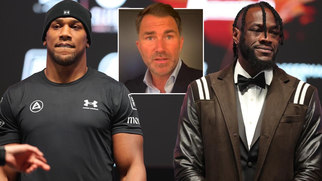 Eddie Hearn reveals when Anthony Joshua will make boxing return after reviving talks for huge Deontay Wilder fight