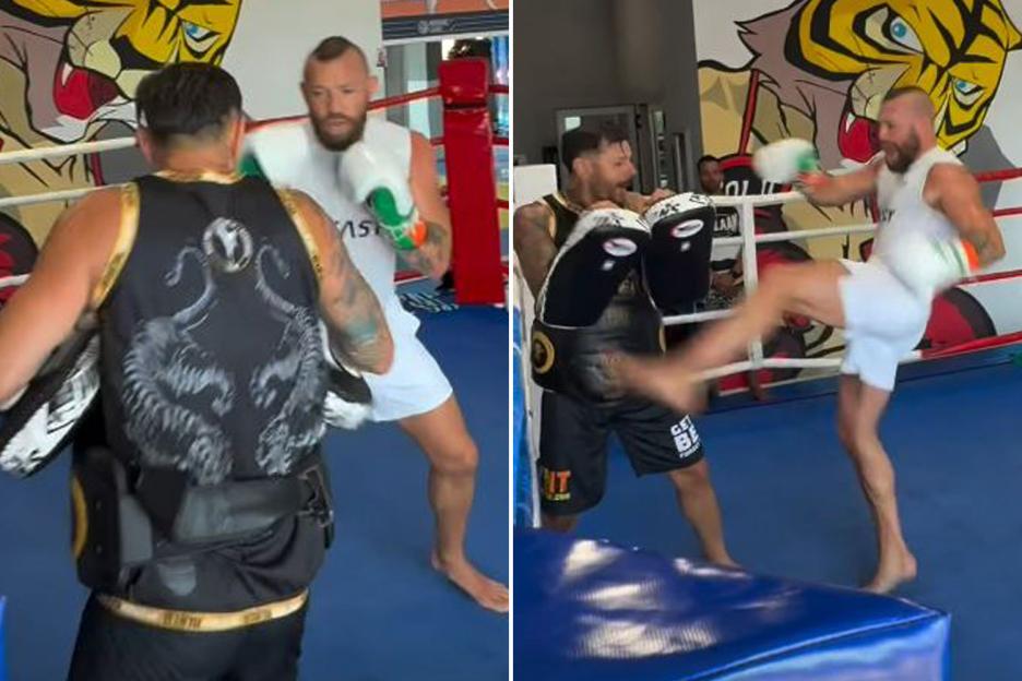 UFC fans beg Conor McGregor to ‘stay retired’ after ‘sad’ training footage emerges
