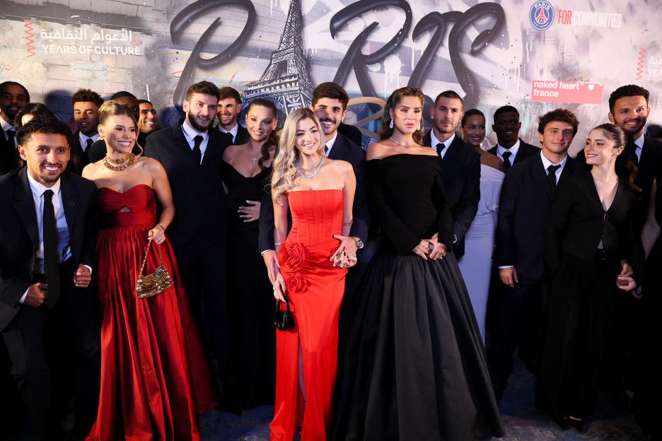 PSG Wags steal show as Ballon d’Or winner Ousmane Dembele and team-mates arrive at glitzy gala